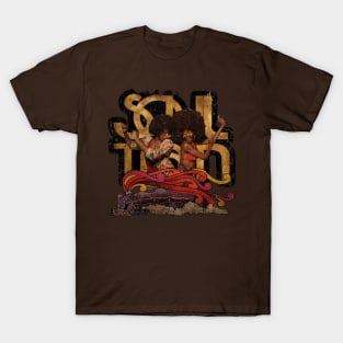 Soul Train Vintage Look Fan Design T-Shirt